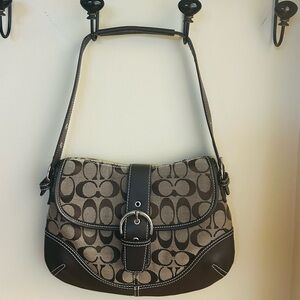 COACH brown/tan shoulder bag